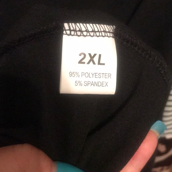 NWOT Tunic Top, Leopard/Strip Print 2X - Picture 3 of 3